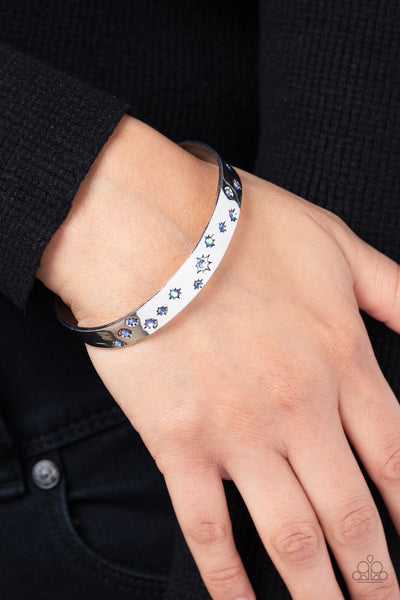 Paparazzi-Starburst Shimmer - Blue Bracelet