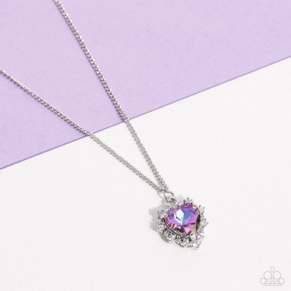 Paparazzi-Be Still My Heart - Purple Necklace