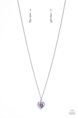 Paparazzi-Be Still My Heart - Purple Necklace