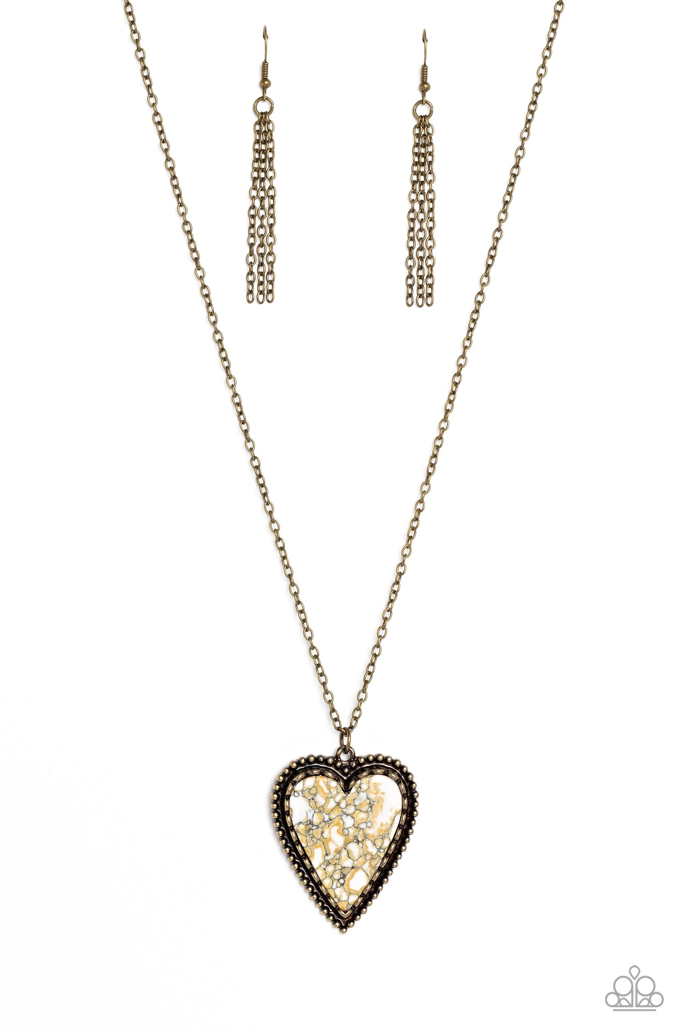 Paparazzi-Stony Summer - Brass Necklace