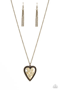 Paparazzi-Stony Summer - Brass Necklace