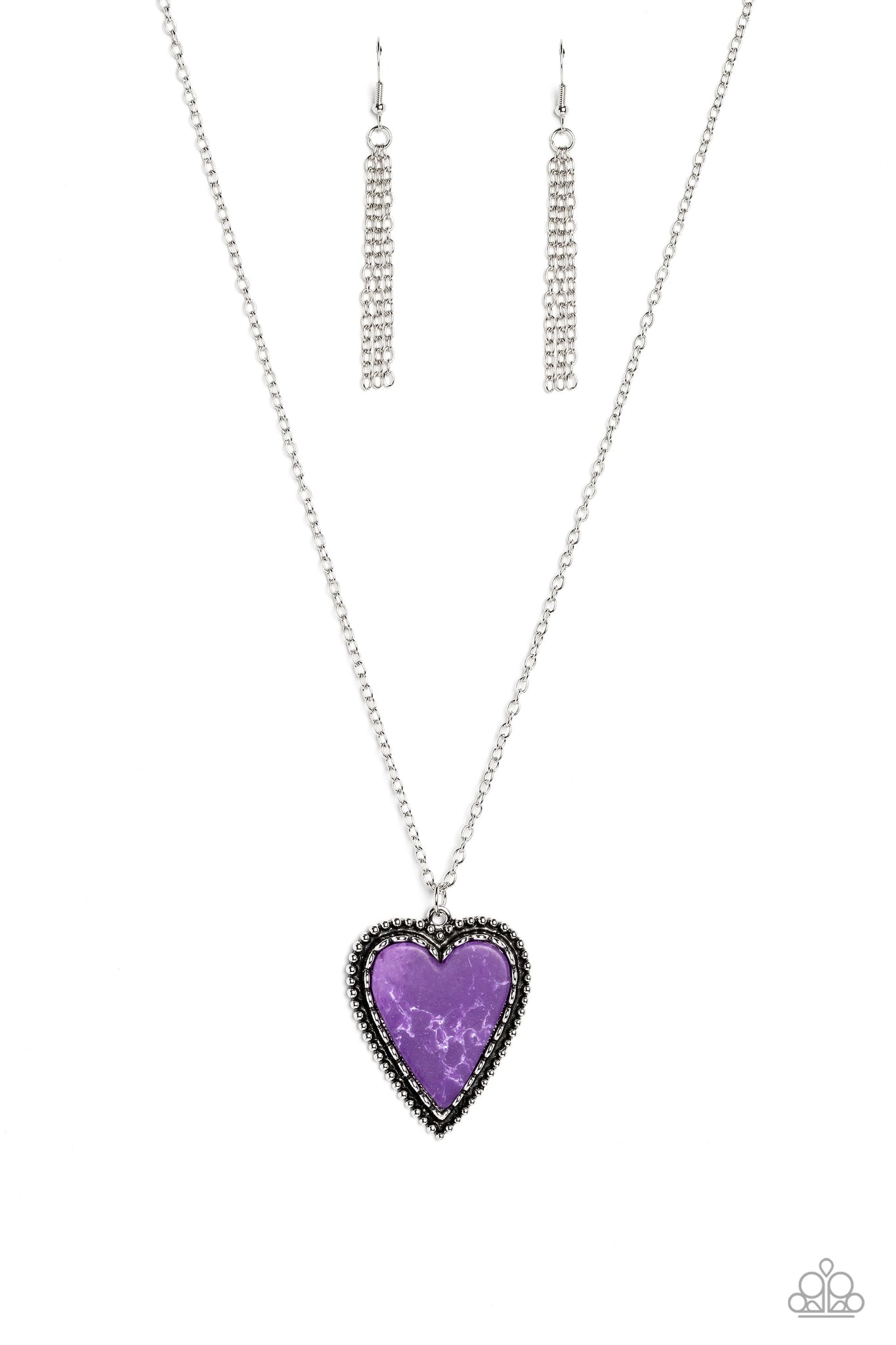 Paparazzi-Stony Summer - Purple Necklace