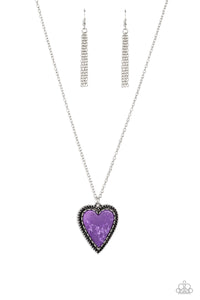 Paparazzi-Stony Summer - Purple Necklace