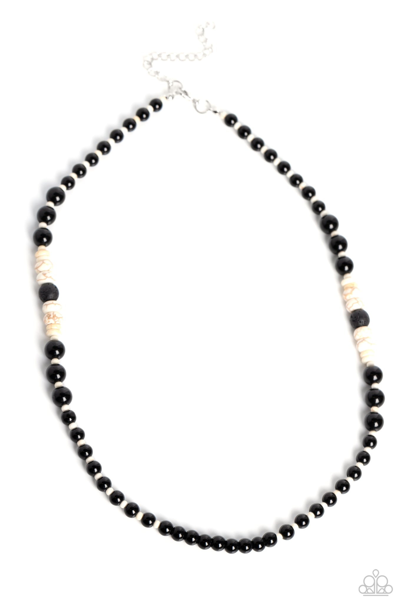 Paparazzi-Legendary Lava - White Necklace
