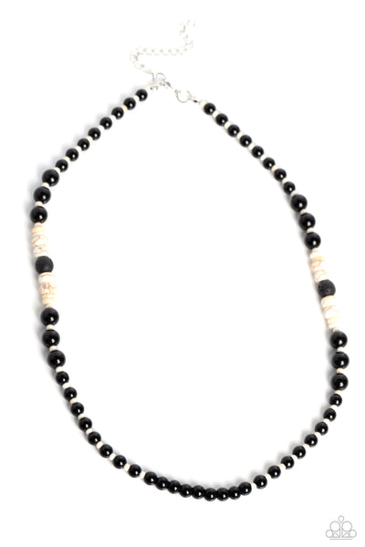 Paparazzi-Legendary Lava - White Necklace