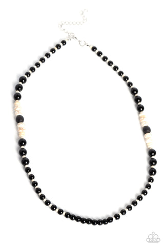 Paparazzi-Legendary Lava - White Necklace