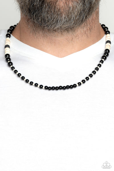 Paparazzi-Legendary Lava - White Necklace
