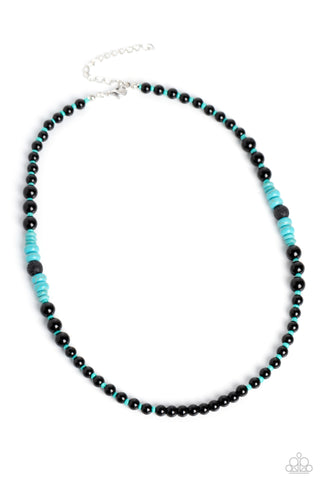 Paparazzi-Legendary Lava - Blue Necklace