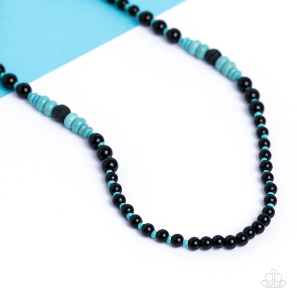 Paparazzi-Legendary Lava - Blue Necklace