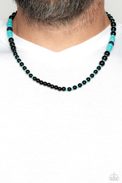 Paparazzi-Legendary Lava - Blue Necklace
