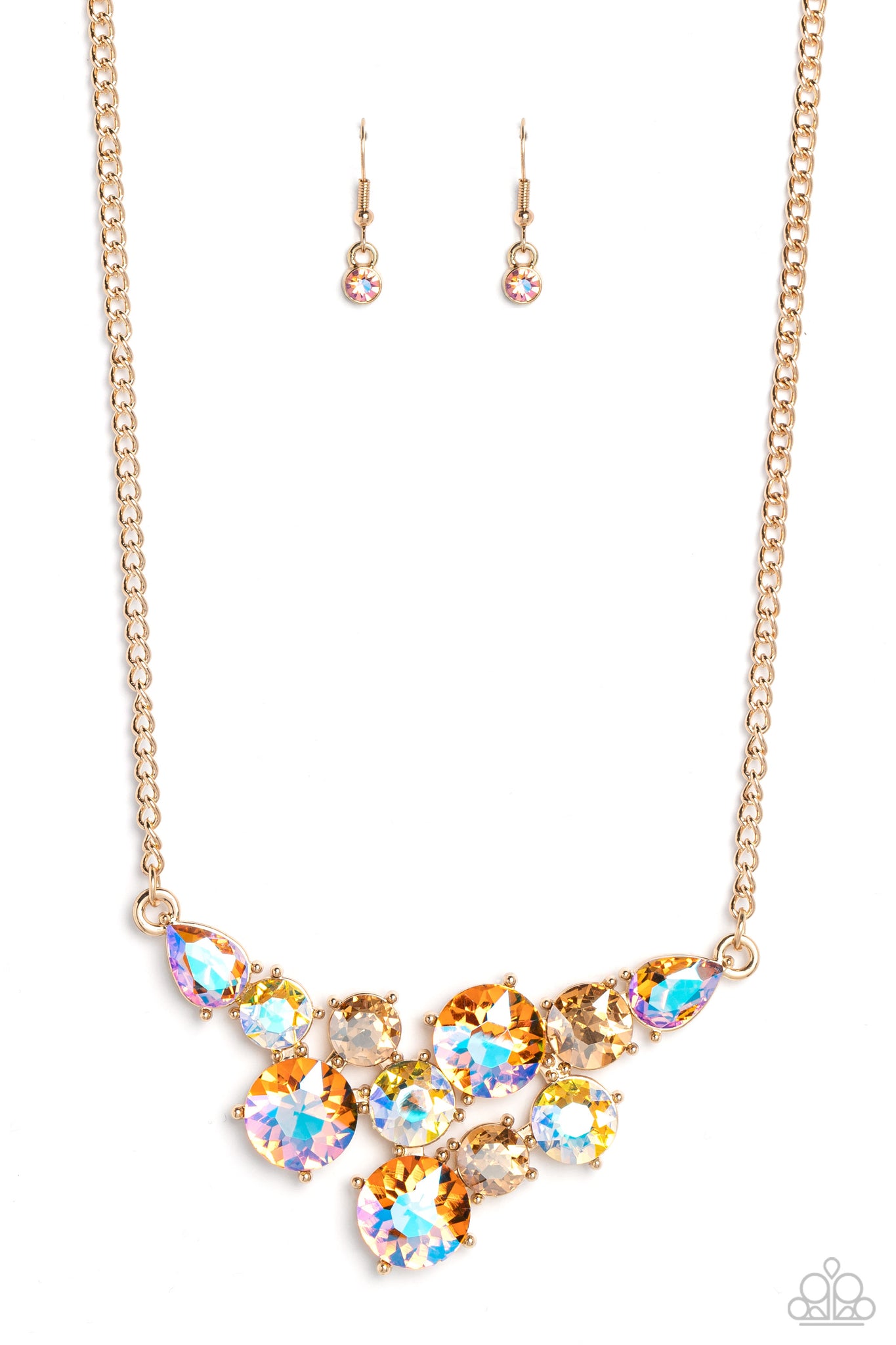 Paparazzi-Round Royalty - Gold Necklace