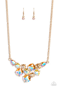 Paparazzi-Round Royalty - Gold Necklace