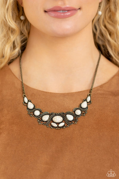 Paparazzi-EYE Wish I May... - Brass Necklace Set