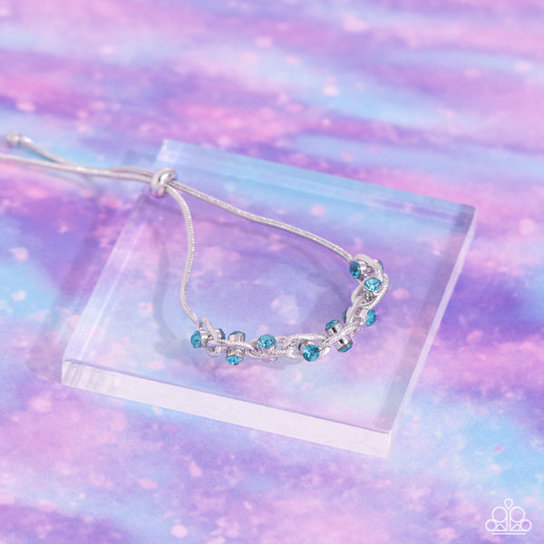 Paparazzi-Intertwined Illusion - Blue Bracelet