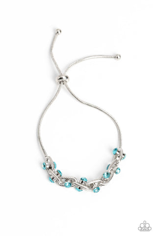 Paparazzi-Intertwined Illusion - Blue Bracelet