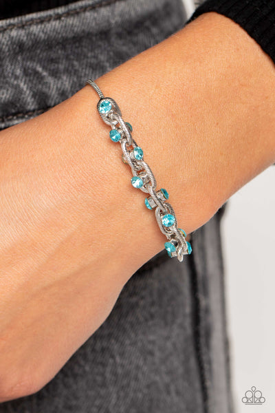 Paparazzi-Intertwined Illusion - Blue Bracelet