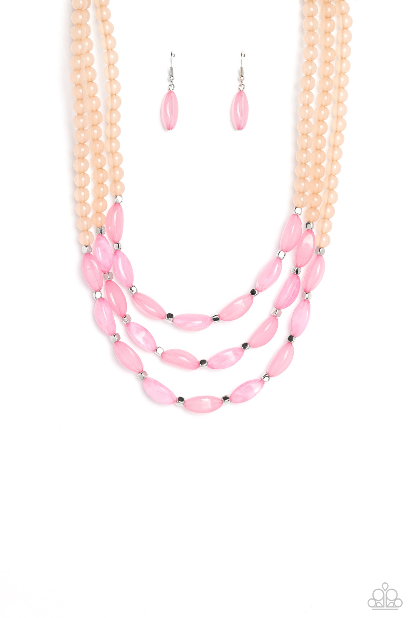 Paparazzi-I BEAD You Now - Pink Necklace