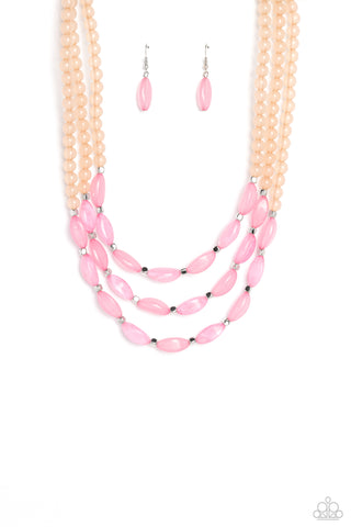 Paparazzi-I BEAD You Now - Pink Necklace
