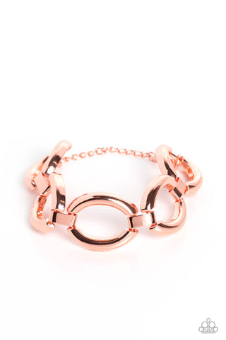 Paparazzi-Constructed Chic - Copper Bracelet