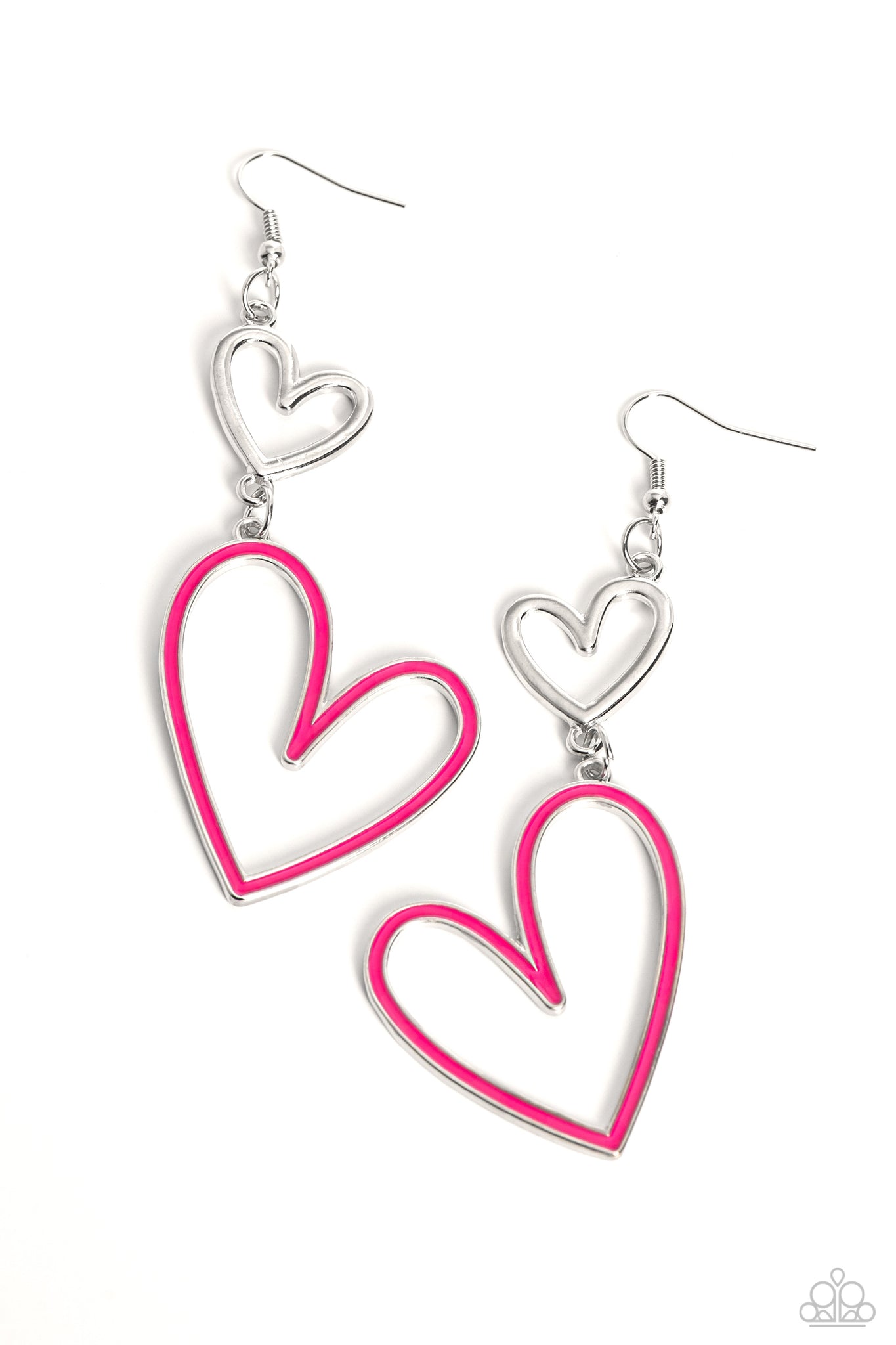 Paparazzi-Pristine Pizzazz - Pink Earring