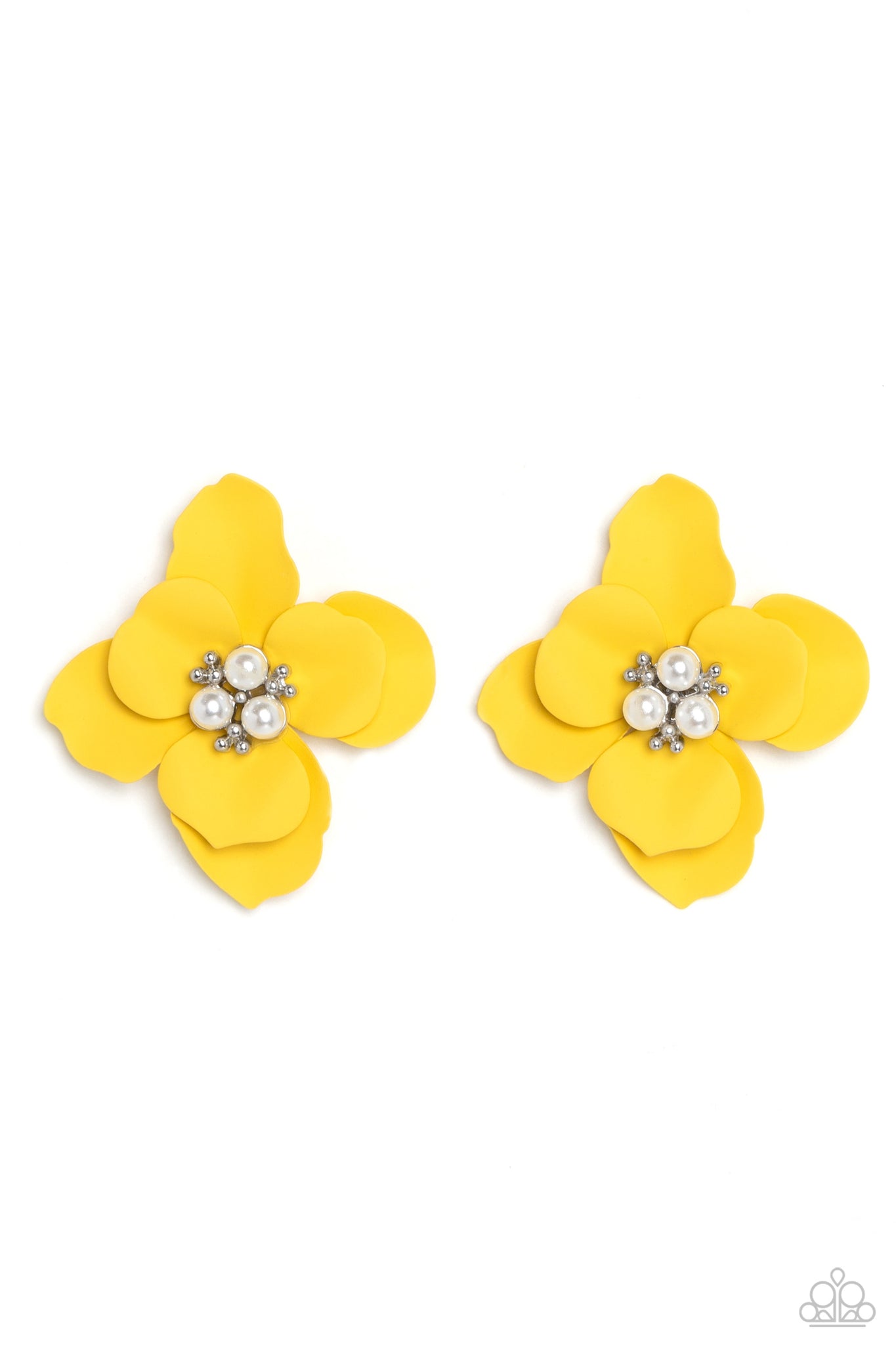 Paparazzi-Jovial Jasmine - Yellow Earring