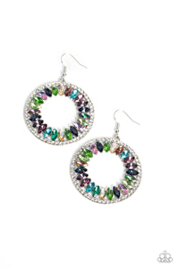 Paparazzi-Wall Street Wreaths - Multi Earring
