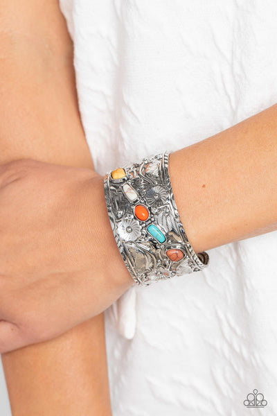 Paparazzi-Still FLORAL Stones - Multi Bracelet