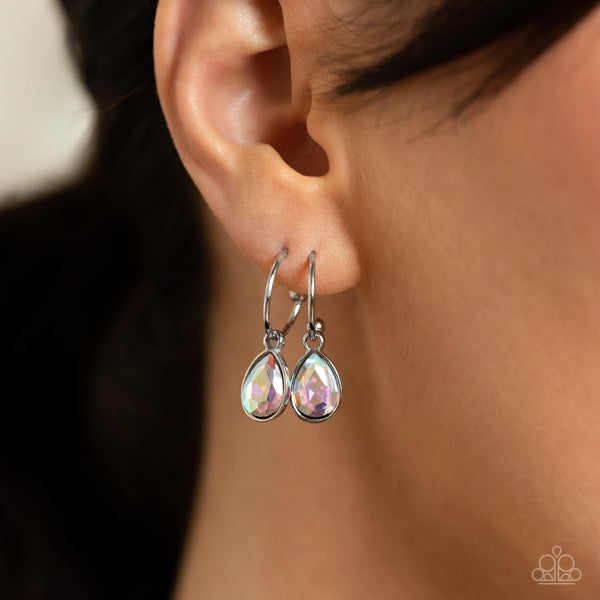 Paparazzi-Teardrop Tassel - Multi Earring