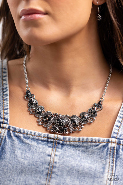 Paparazzi-EYE Wish I May... - Black Necklace and Bracelet Set