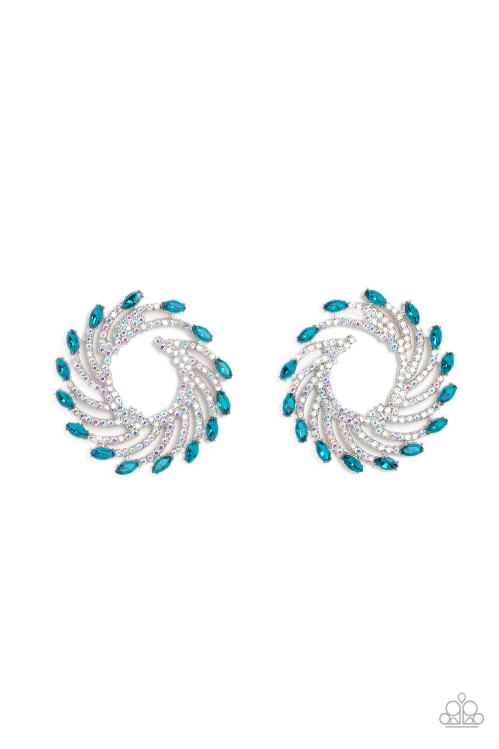 Paparazzi-Firework Fanfare - Blue Earring