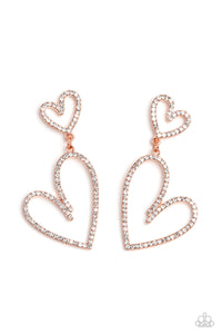Paparazzi-Doting Duo - Copper Earring