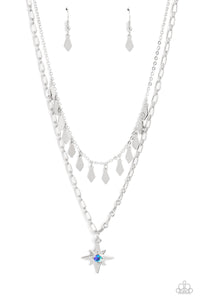 Paparazzi-The Second Star To The LIGHT - Blue Necklace