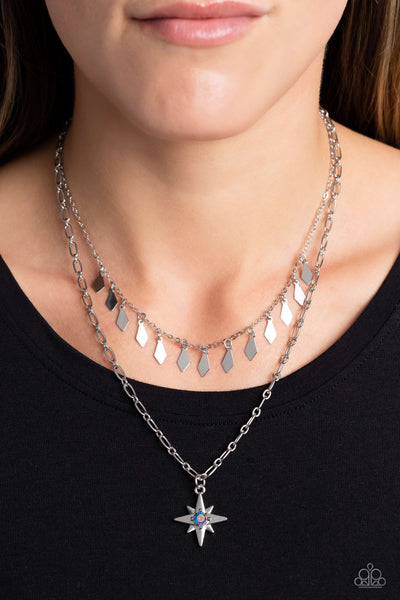 Paparazzi-The Second Star To The LIGHT - Blue Necklace
