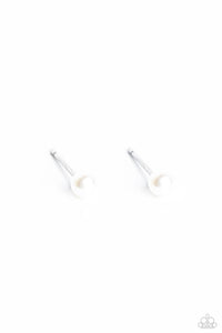 Paparazzi-Dainty Details - White Earring