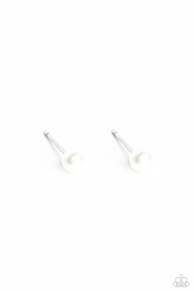 Paparazzi-Dainty Details - White Earring