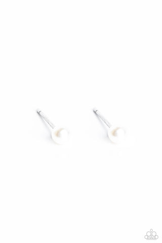Paparazzi-Dainty Details - White Earring