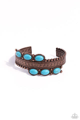 Paparazzi-A League of Their STONE - Copper Bracelet