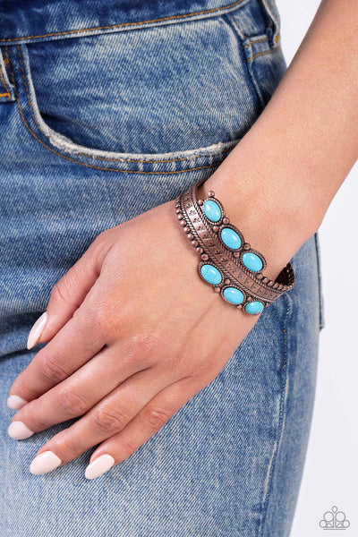 Paparazzi-A League of Their STONE - Copper Bracelet