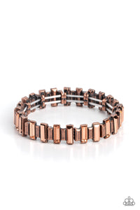 Paparazzi-BURSTING the Midnight Oil - Copper Bracelet