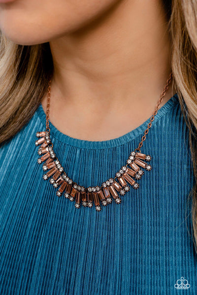 Paparazzi-Sunburst Season - Copper Necklace