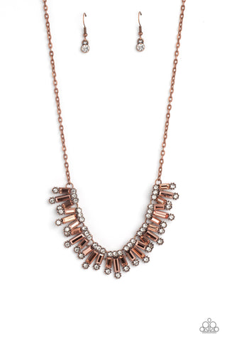 Paparazzi-Sunburst Season - Copper Necklace