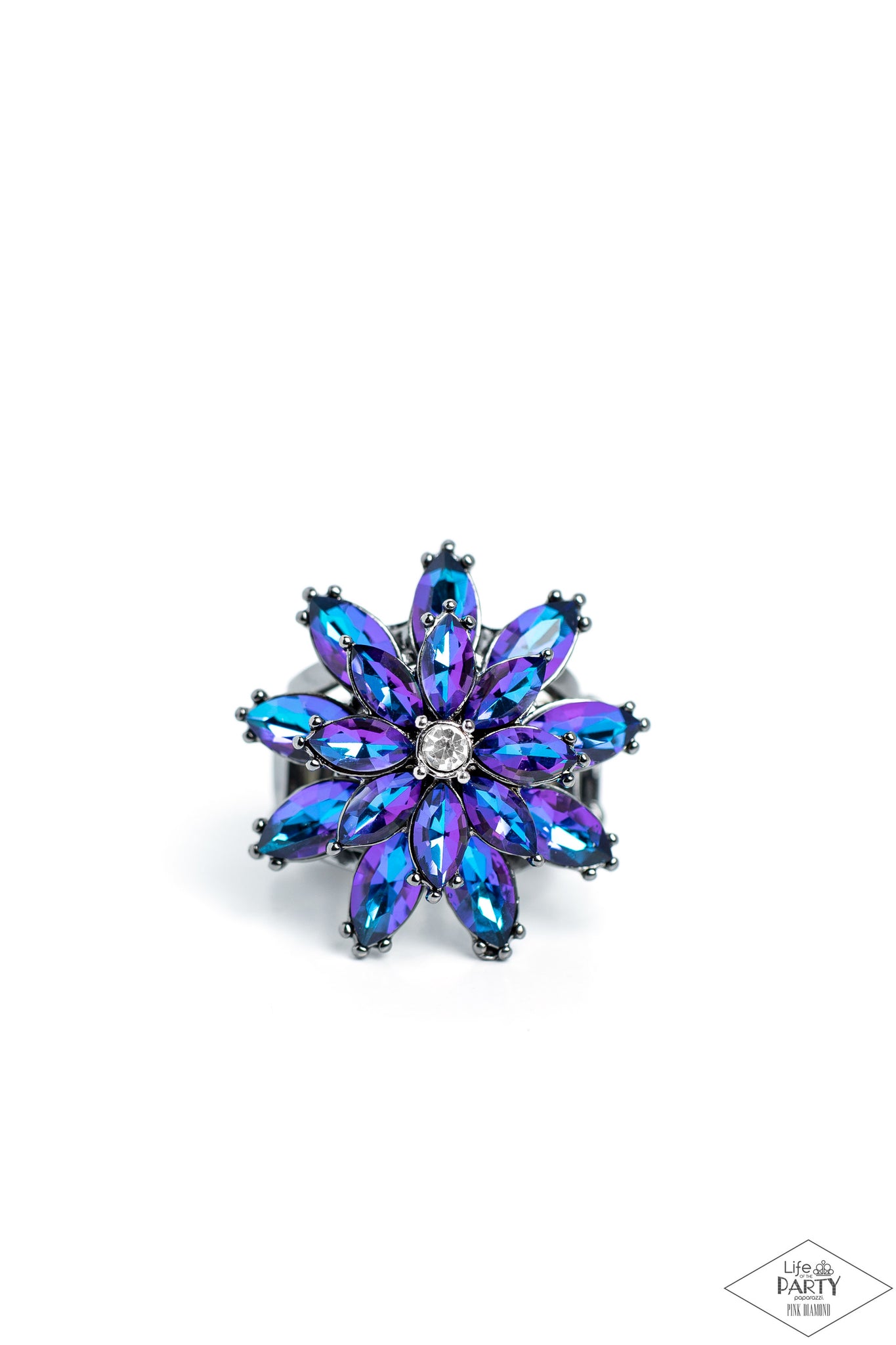 Paparazzi-Am I GLEAMing? - Blue Multi Ring