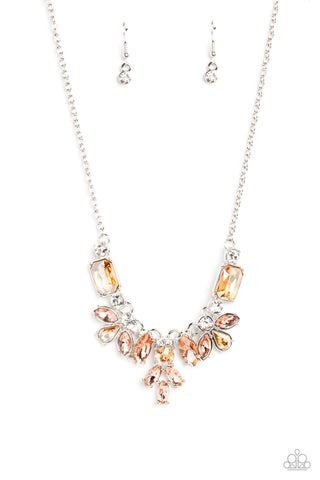 Paparazzi-Prima Donna Dazzle - Brown Necklace