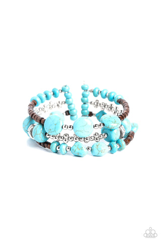 Paparazzi-Operation Outdoors - Blue Bracelet
