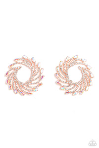 Paparazzi-Firework Fanfare - Copper Earring