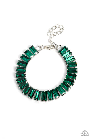 Paparazzi-Darling Debutante - Green Bracelet