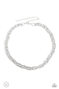 Paparazzi-If I Only Had a CHAIN - Silver Necklace (Choker)