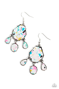 Paparazzi-Organic Optimism - White Earring