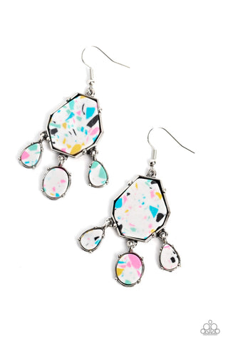 Paparazzi-Organic Optimism - White Earring