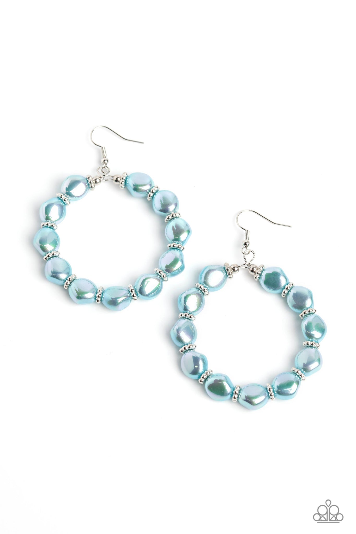 Paparazzi-The PEARL Next Door - Blue Earring